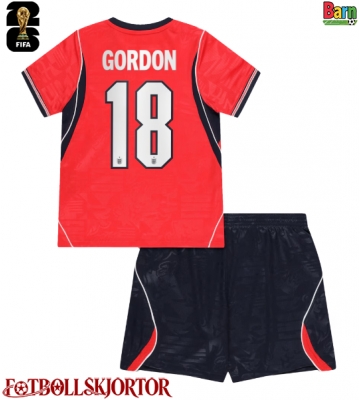 England Anthony Gordon #18 Borta Kläder Barn VM 2026 Kortärmad (+ Korta byxor)